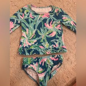 Lilly Pulitzer two piece rash guard bikini